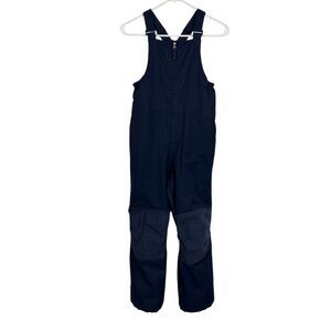 Lands' End Blue Ski Snow Bib Overall Snowpants Boys Size 10